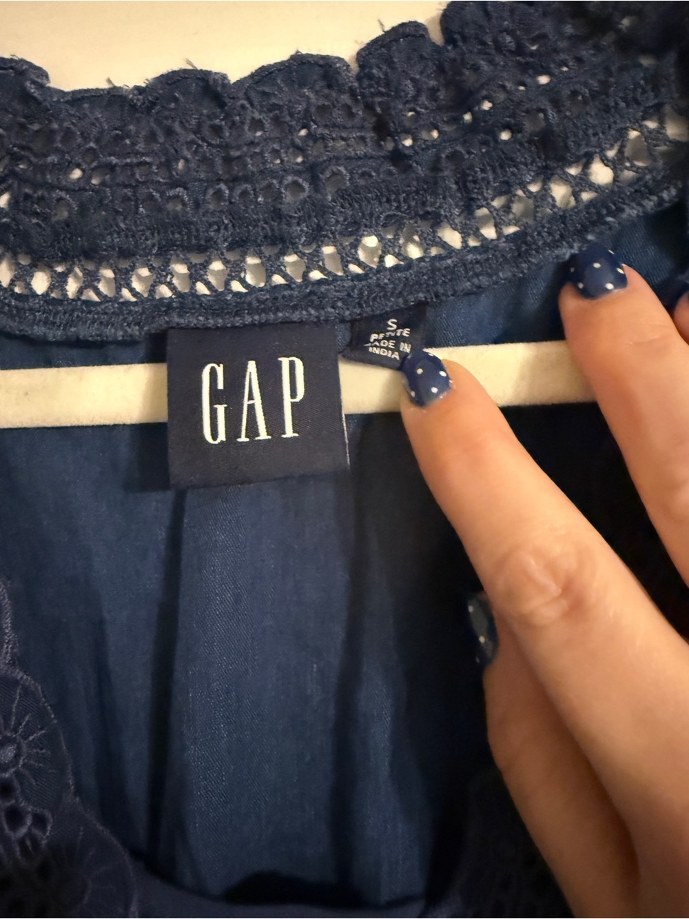 Gap Lace Trim Midi Dress - Picture 3 of 4
